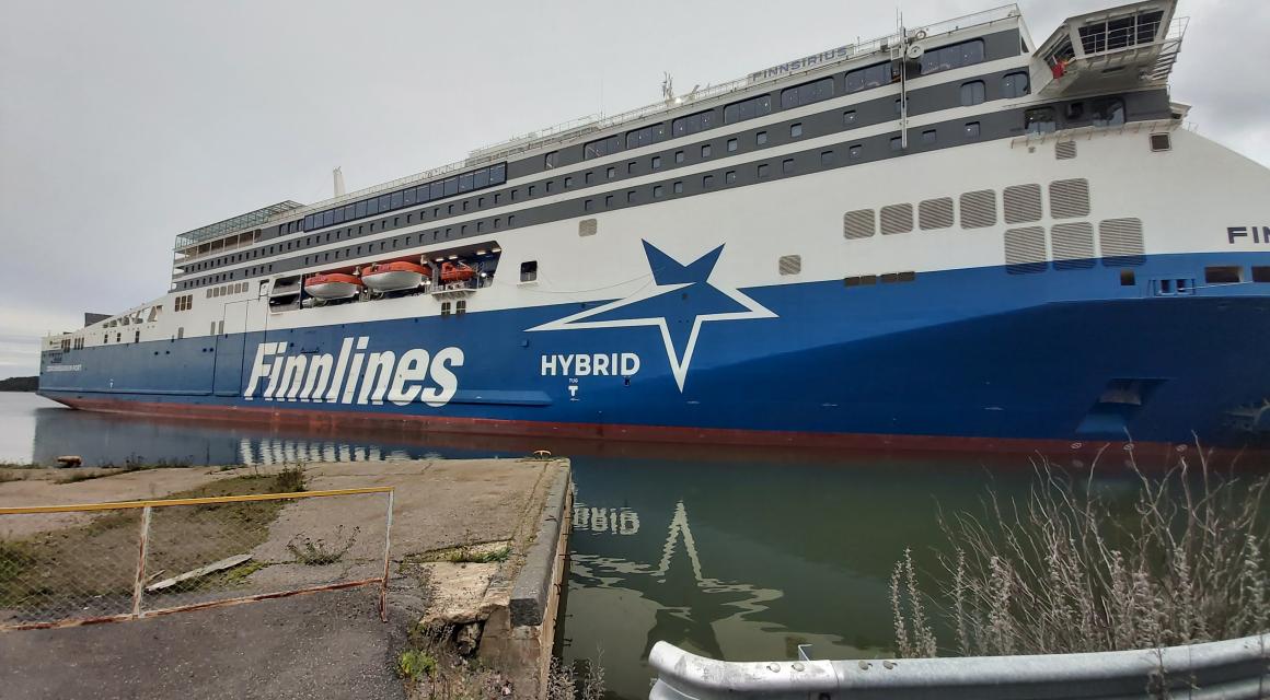 The new Finnline ship will start operating tomorrow